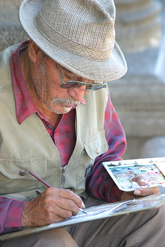 Painter in Antigua