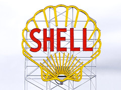 Old Shell Sign