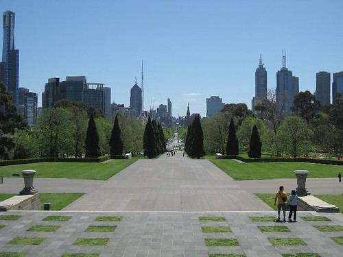 View of Melbourne from the Shrine of Remembrance