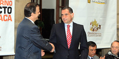 Acuerdan Marcelo Ebrard y Gabino Cué colaborac... Acuerdan Marcelo Ebrard y Gabino Cué colaborac...