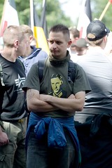 7. Juli 2007 Frankfurt a.M (13) - Nazi mit Remer-T-Shirt