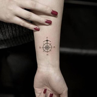 Tatuajes Rosa De Los Vientos Pon Rumbo A Tu Vida Mini Tatuajes