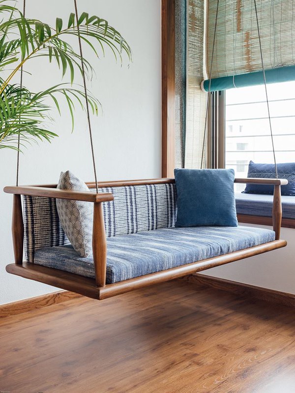 The Teak Wood Furniture In This Home Combines Traditional Purpose Modern Lifestyle Dress Your Home