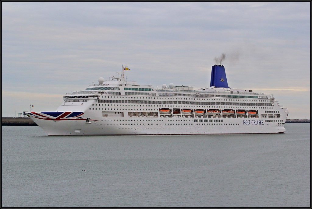 P O Cruiseship Oriana Arriving In Zeebrugge Cruiseship Ori