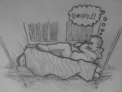 Sleeping on the train