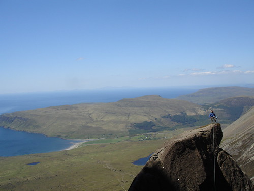 Jamie on the Cioch