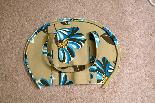 Sew binding to main panel