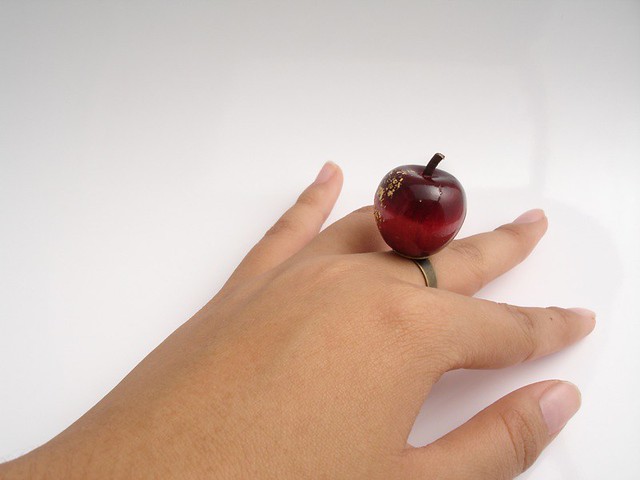 Red Delicious apple ring by Orderly Civilians