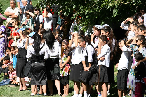 A day off school still spent in uniform