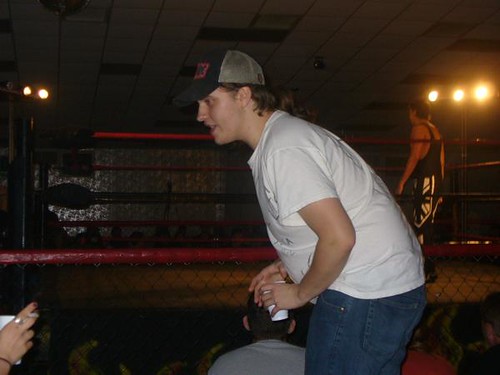 Super Fan Justin Poole stumbles through the crowd at an LWA show. Photo courtesy of Justin Poole