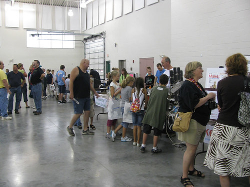 Visitors at our booths (photo by Craig Berscheidt)