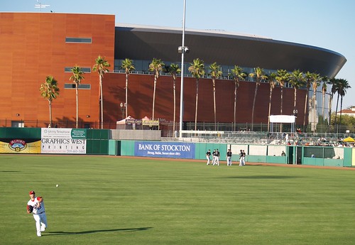 No, thats not a UFO, thats Stockton Arena