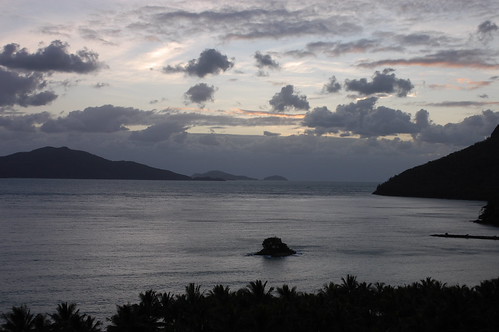 Looking out into the bay on Hamilton Island, Queensland, Australia