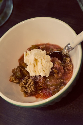 Strawberry Rhubarb Double Crisp