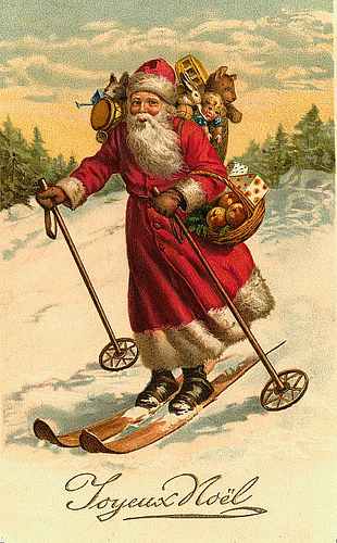 If you have never been to one, you should try . Vintage Santa/Christmas Postcard | Flickr - Photo Sharing!