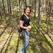 Tania in a forest