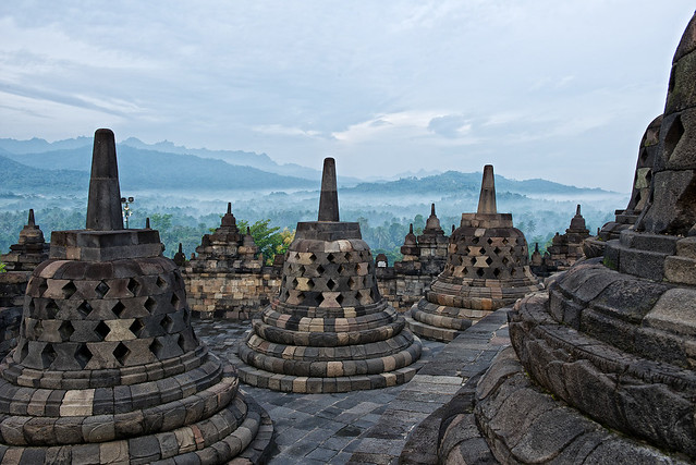 Borobudur, Java, Indonesia Borobudur