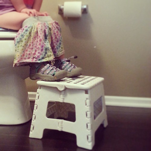 We got her a padded seat and now she never wants to leave.