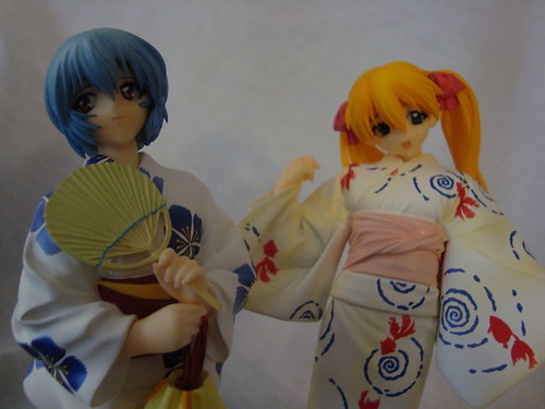 Rei and Asuka closeup