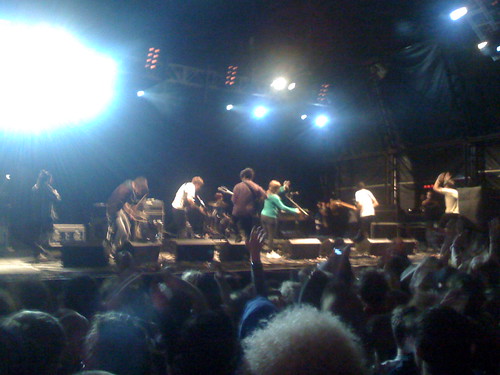 Foals on stage at Field Day