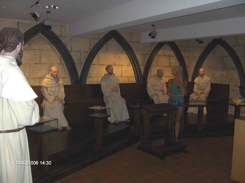 veerle en paters in Ter duinenabdij