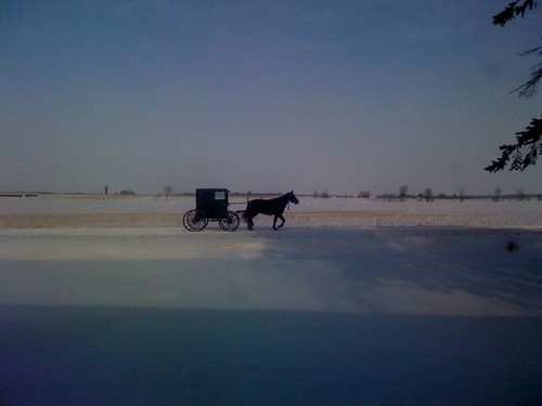 Amish Leaving Church Sunday Morning