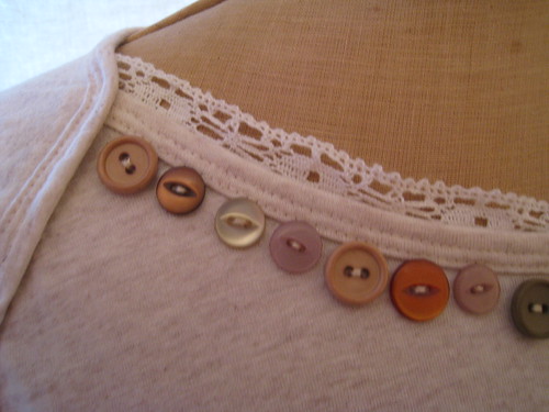 lacey button tee