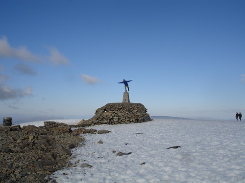 Jamie on the summit of Ben Nevis