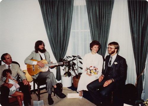 Keith Bartlett at my parent's wedding, 1981.