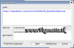 FreeRapid Downloader - insert
