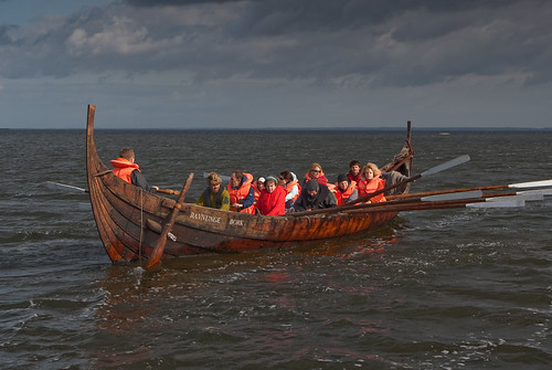 Row your boat Rowing into the storm, the Viking way (apart from those orange lifejackets)