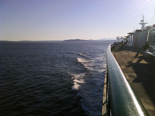 On the ferry