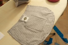 Lining sewn together