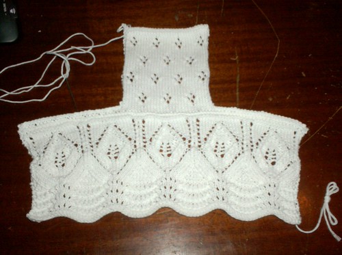 Christening Bonnet - pre-finishing