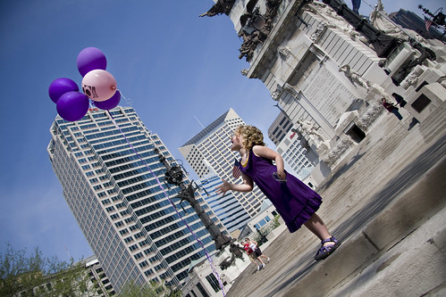 Maddie's Purple moosh Balloons