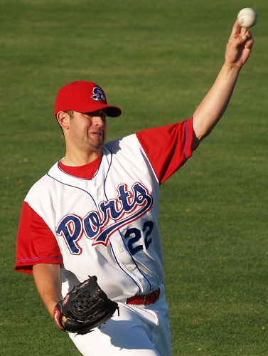 SP Anthony Capra warming up before the game