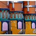 Colorful pillars of Shiv Temple