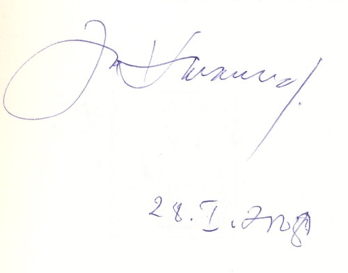 Jose Saramago signature