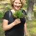 Tania and a bouquet of berries