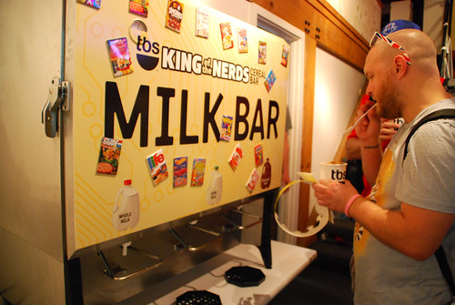 King of the Nerds Cereal bar milk
