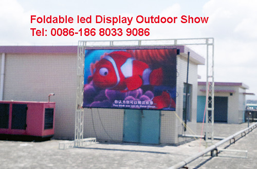 foldable led screen outdoor p10 by soft flexible LED vision curtain display