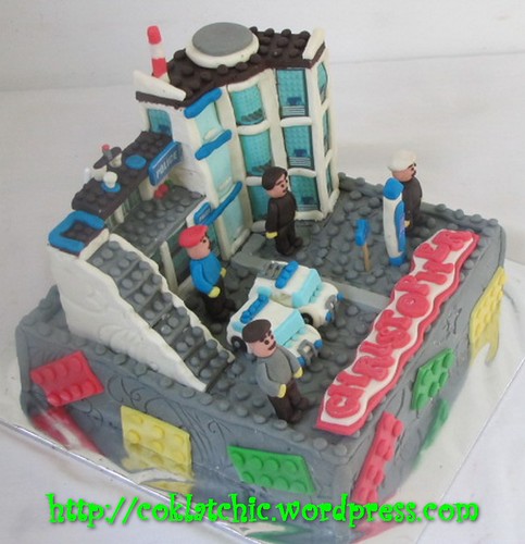 Cake Lego Polisi seri 7498