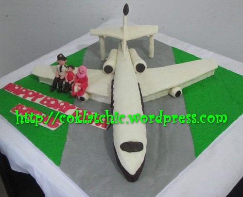 Cake pesawat hawker 900xp dan pilot