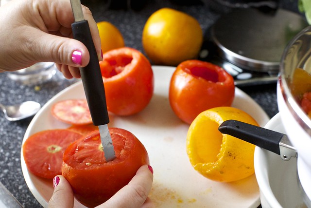 grapefruit knives make pretty, clean cuts