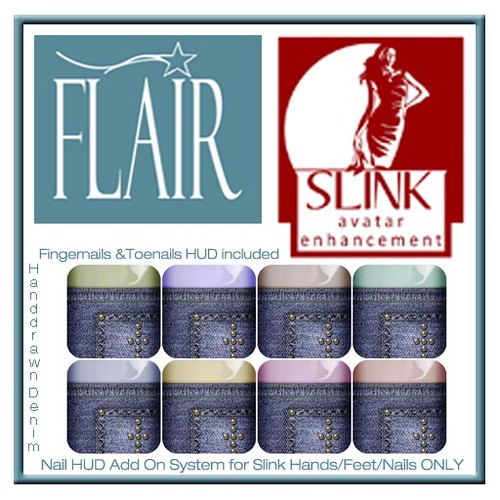 Flair - Nail Hud Add Ons both types Included Set 174