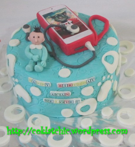 Cake Ipod 5 dan Tom Cat