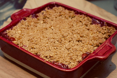 Strawberry Rhubarb Double Crisp