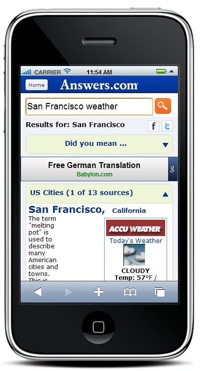 Answers.com Mobile gets a new design. – The WikiAnswers Blog: The World ...