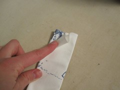 Fold in half and press