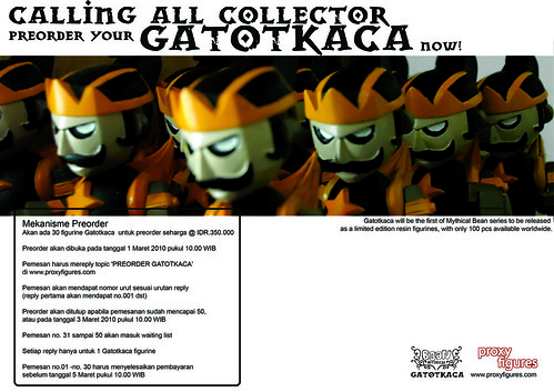 calling all collector how to preorder Gatotkaca